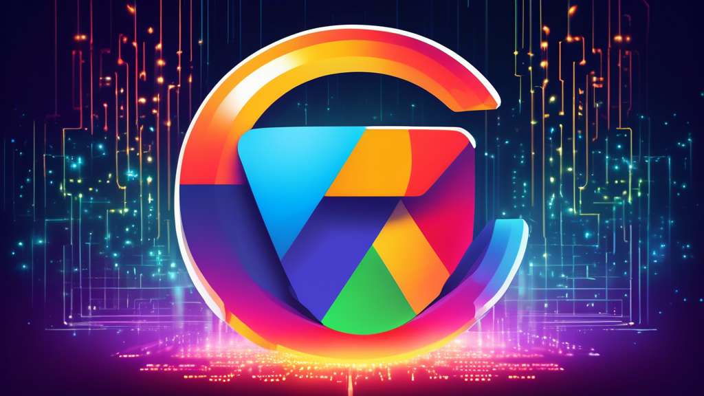 Create an illustration of a Google Chrome browser shielded by a protective, glowing digital aura, symbolizing safety. Include the Avast logo subtly, with lock and privacy icons orbiting around the browser. The background should feature a matrix of binary code to emphasize online security and privacy.